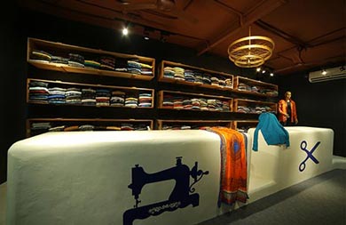 Earthy clothing store
